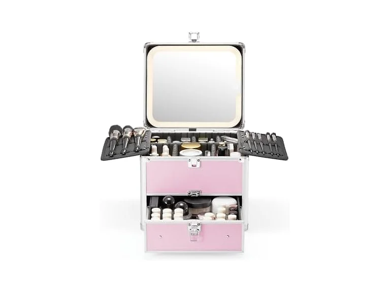 Qislee Makeup Box with Drawer