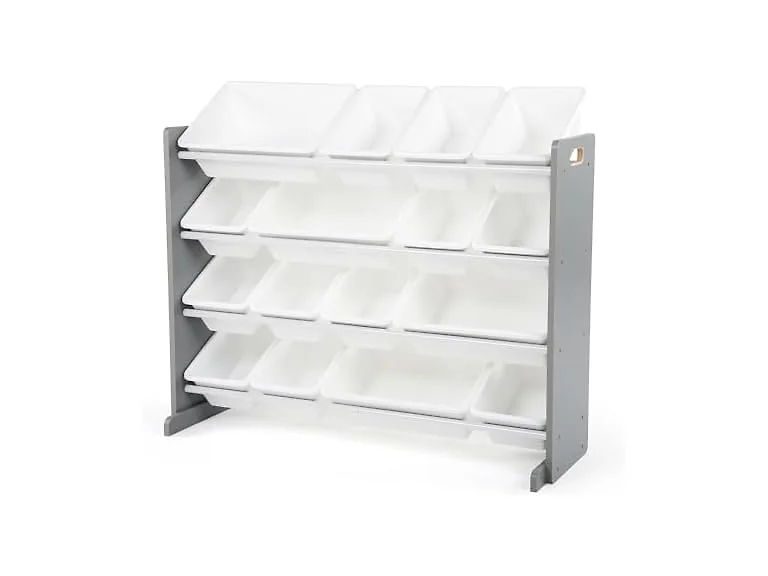 Humble Crew Kids Toy Organizer 16 Bins Grey