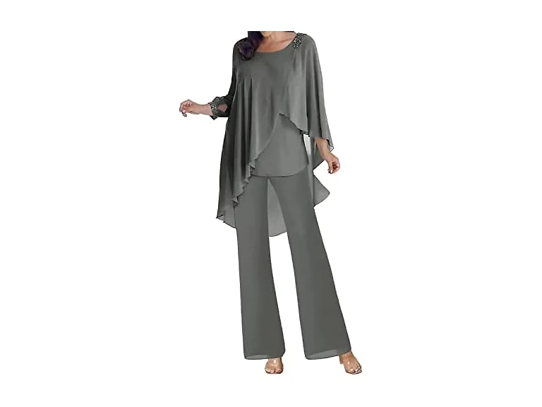 H.S.D Women (20 Plus) Classic Fit Dress Steel Grey