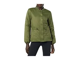 Amazon Essentials Women's Waist Padded Insulated Bomber Jacket, Fall Fashion, Dark Olive, Medium