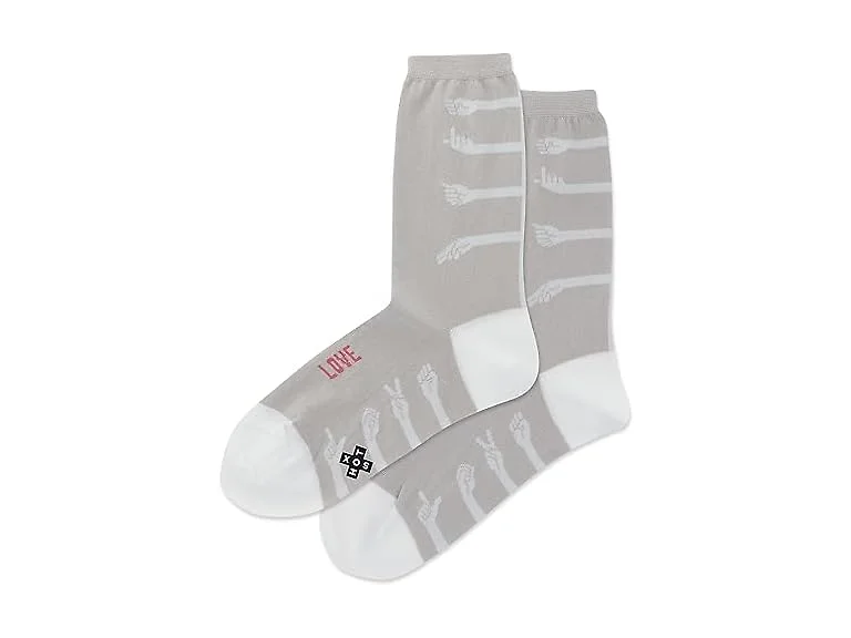 Hot Sox Women (4-10) Fun Conversation Crew Socks