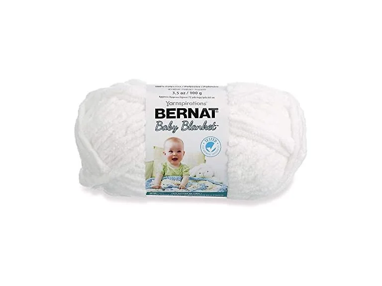 Bernat Baby Blanket Yarn, 3.5oz White
