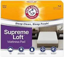 Arm & Hammer Supreme Loft Mattress Pad, Waterproof, Full