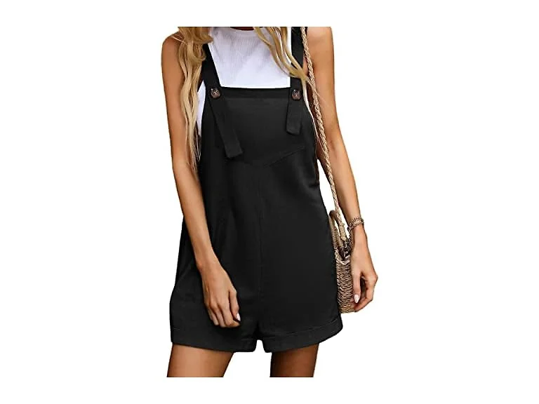 Scusty Women (XL) Loose Cotton Linen Jumpsuit