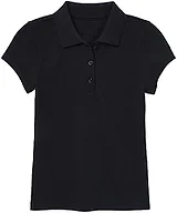 Girls SS Stretch Pique Polo Shirt