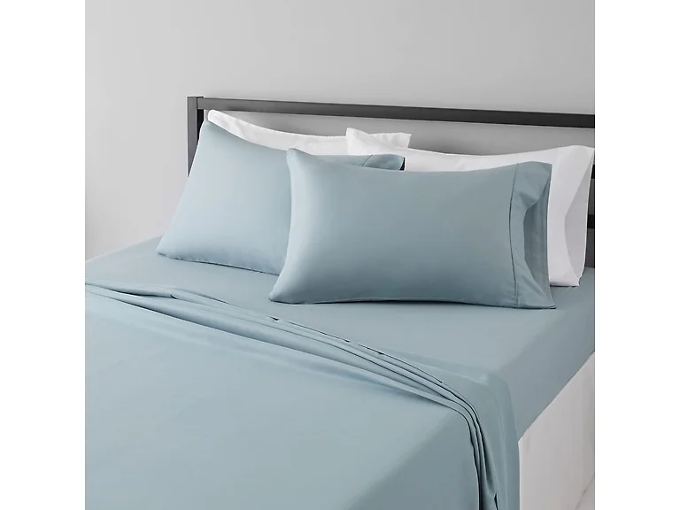Amazon Basics 4Pc Blue Sheet Set, Full