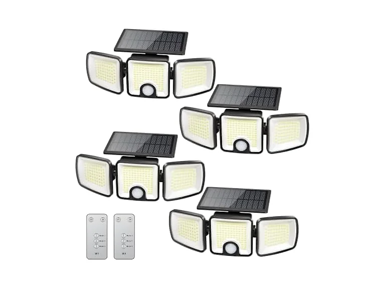 Brightown 4 Pack Solar Flood Outdoor Lights