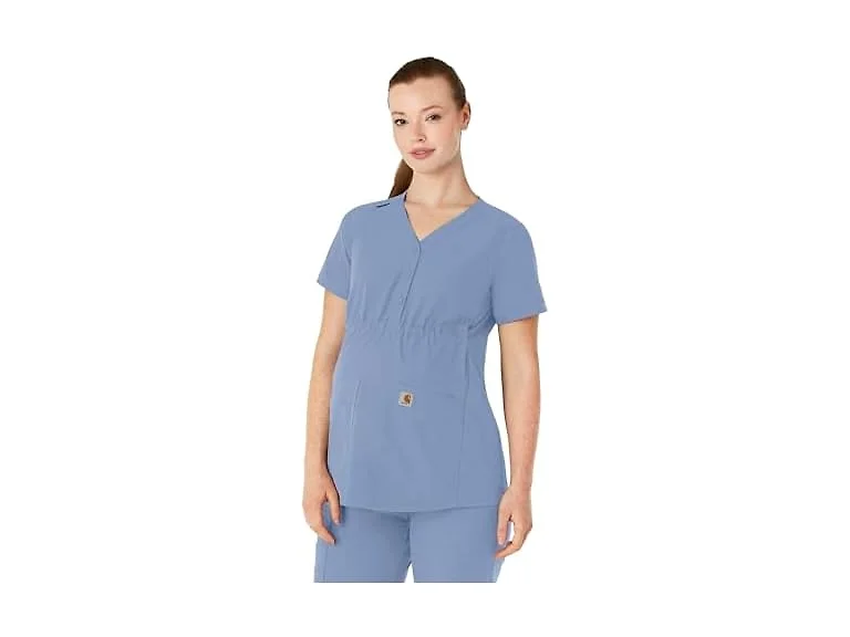 Carhartt Women (S) Henley Maternity Scrub Top