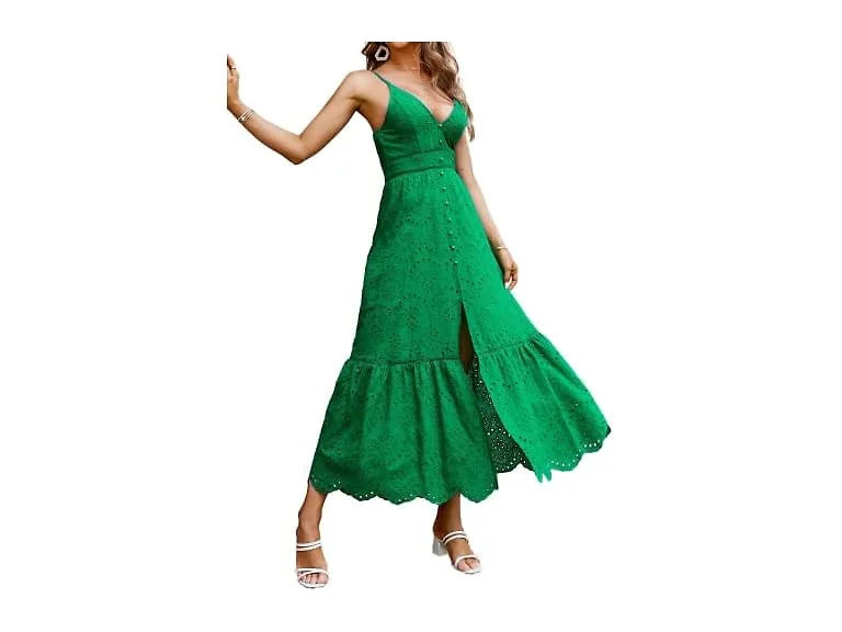 BerryGo Women (8-10) Summer Tropical Maxi Dress