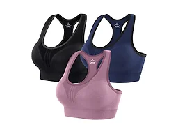 High Impact Women's Sports Bras 3 Pack