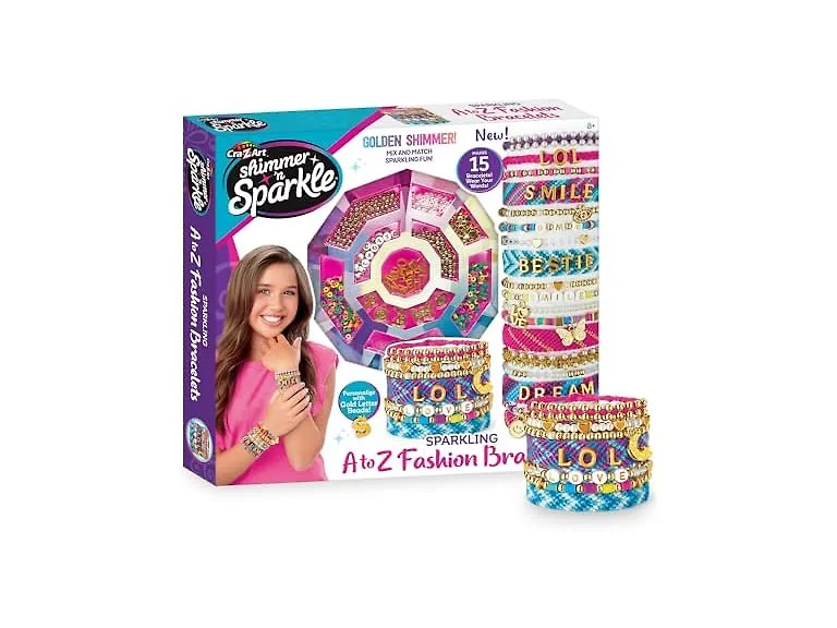 Cra-Z-Art Shimmer 'n Sparkle A-Z  Bracelet Making Kit