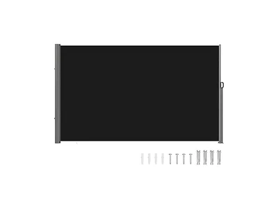 Retractable Side Awning, 71''x 118'' Aluminum
