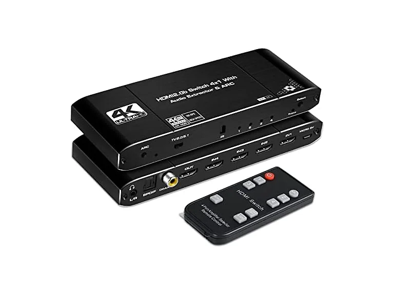 NEWCARE HDMI Switch 4 in 1 Out 4K@60Hz