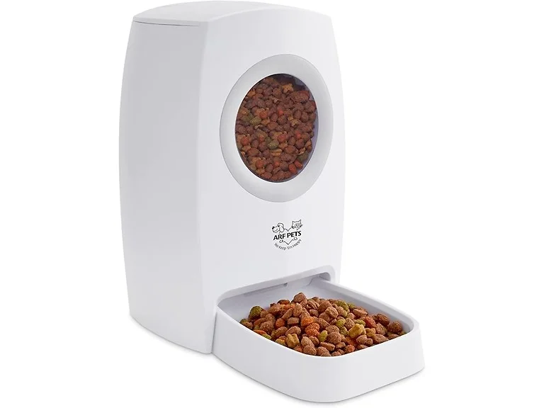 Arf Pets Automatic Pet Feeder Food Dispenser 6L White
