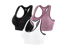 High Impact Women's Sports Bras 3 Pack