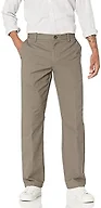 Amazon Essentials Men's Classic-Fit Wrinkle-Resistant Flat-Front Chino Pant, Dark Brown, 60W x 34L