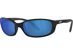 Costa Del Mar 0BR11 OBMP 58-19-127 Costa Del Mar Brine Polarized Sunglasses Matte Black/Blue Mirror 580P