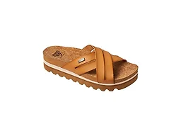 Reef Women's Cushion Bloom Hi Slide Sandal, Natural, 8.5