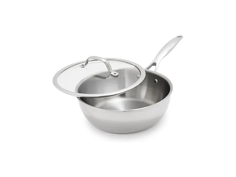 GreenPan Valencia Pro Tri-Ply Stainless Steel 3.6QT Chef's Pan with Lid