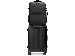 feilario 2 pcs PC Aluminum Frame Carry On Luggage Set, Cup Holder