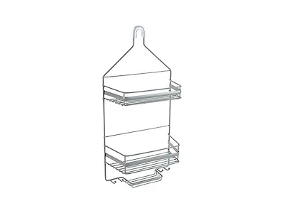 Bath Bliss Regency Hanging Shower Caddy
