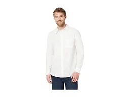 Amazon Essentials Men's Regular-Fit Long Sleeve Linen Blend Shirt, White, X-Small