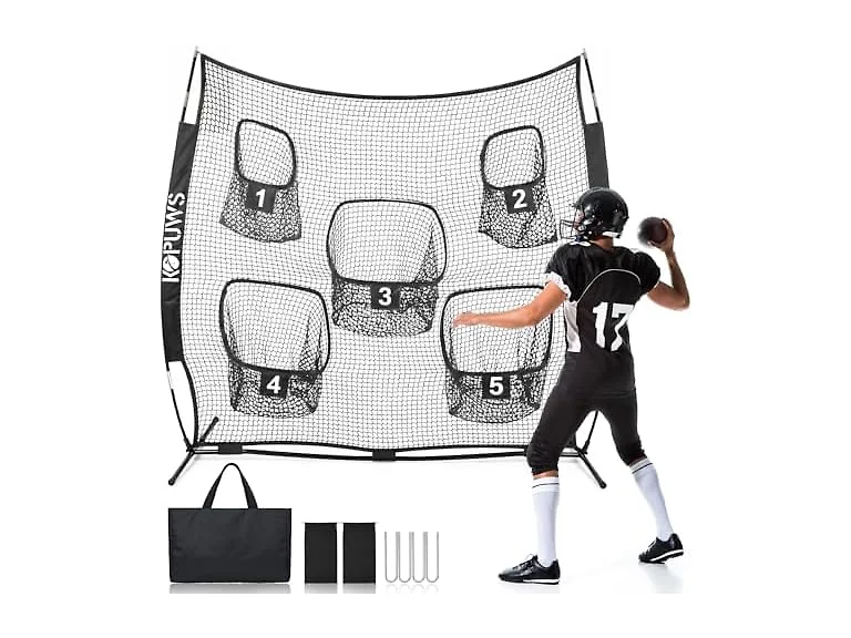 KOPUWS 7x7FT Football Throwing Net