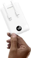 WeeFancy Mini 10000mAh Power Bank Built-In Cables