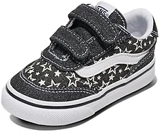 Vans Kids' Brooklyn LS V Shoe, Stars Black, 3.5