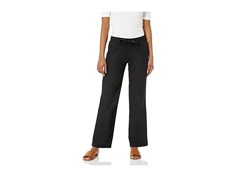 Amazon Essentials Women Linen Blend Wide Leg Pant