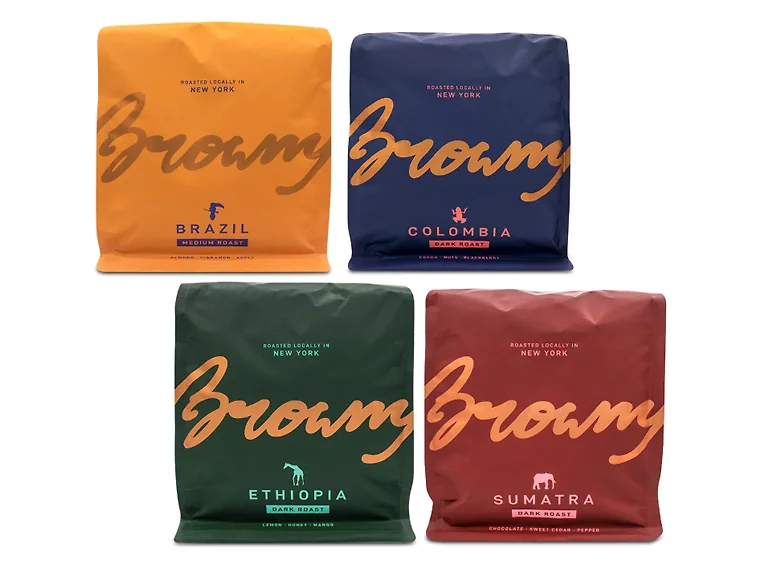 Browny Whole Bean | Medium Variety 4pk