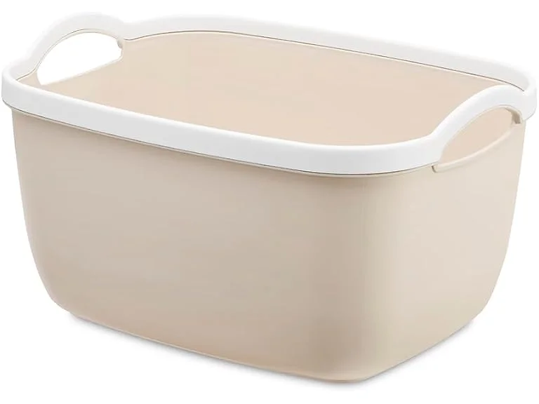 Whitmor 6-Pack Plastic Storage Bin Beige