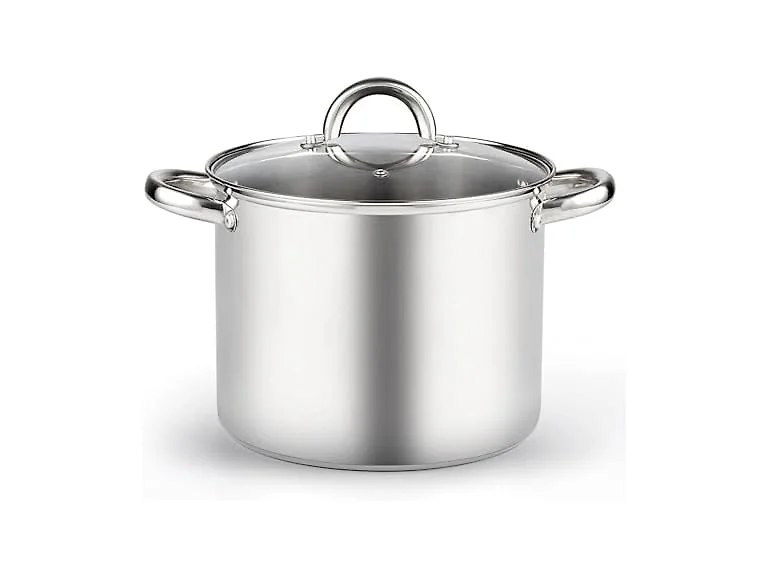 Cook N Home Basics 8 Quart Stainless Steel Stock Pot with Lid