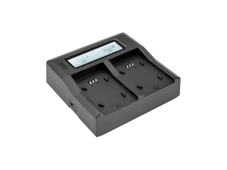 Green Extreme Dual Smart Charger with LCD Screen Base
