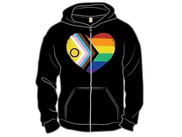 Progress Pride Flag Heart