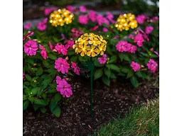 Solar LED Metal FLORALITE-3 Pack Yellow