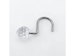 J&V TEXTILES 8238-CH-AP  Set of 12 Shower Curtain Hooks
