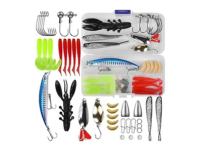 38 Piece Fishing Bait Kit (Pack of 2)