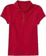 Girls SS Stretch Pique Polo Shirt
