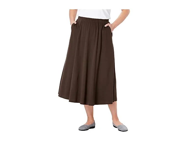Woman Within Women (XXL) 7-day Knit A-line Skirt