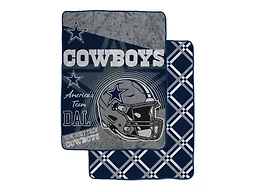 NFL Team Helmet Fleece Blanket - Dallas Cowboys