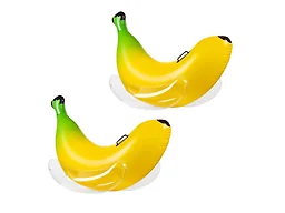 Zone Tech PA0005-2 Inflatable Banana Pool Float 2 pack Yello