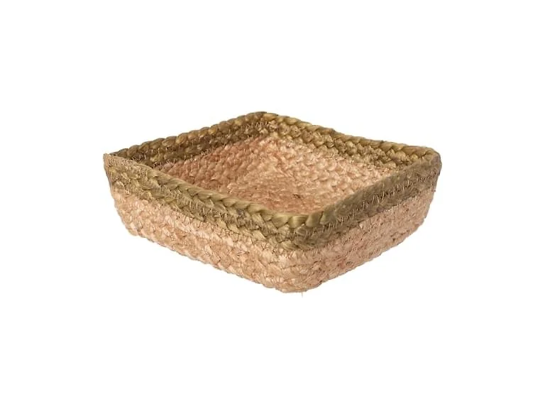 Paper Napkin Holder Caddy Dispenser Woven Tan & Sage