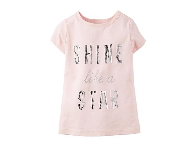 Carter's Little Girl's Slogan Top