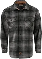 Legendary Whitetails Mens Long Sleeve Fleece Button Up Shirt, True Night Plaid, MED