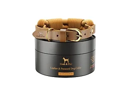 NOAH & PAW CR-LP-CA-M M NOAH & PAW Dog Collar Camel