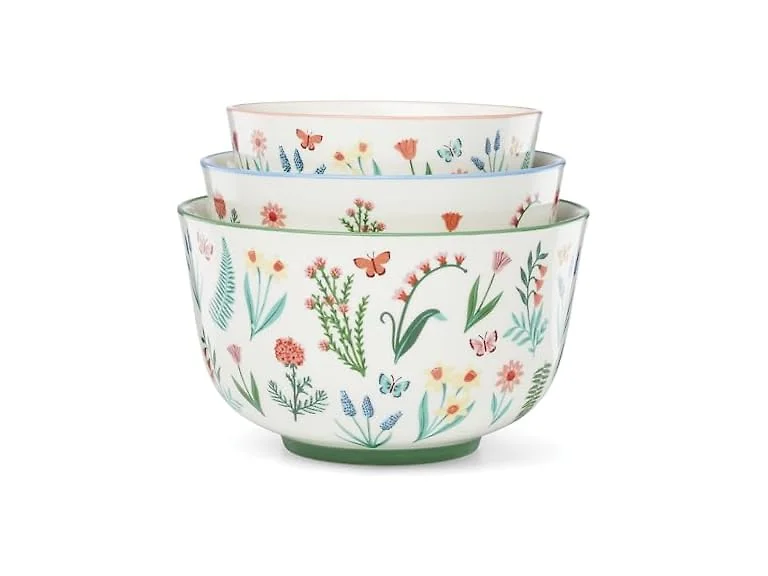 Oneida Serveware, First Blooms Nesting Bowls Set Of 3