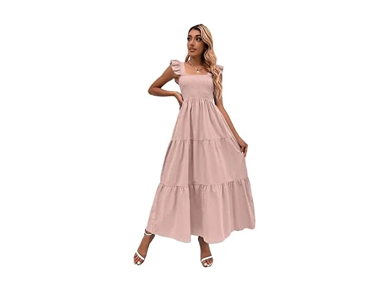 MakeMeChic Women (L) Summer Dresses Sundresses