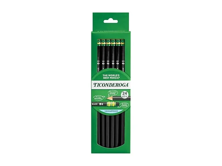 Ticonderoga Wood-Cased Pencils, 2 HB Soft