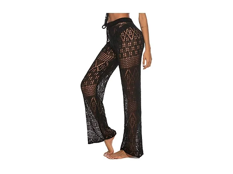 Kistore Women (XL) Crochet Coverup Pants Up Pants